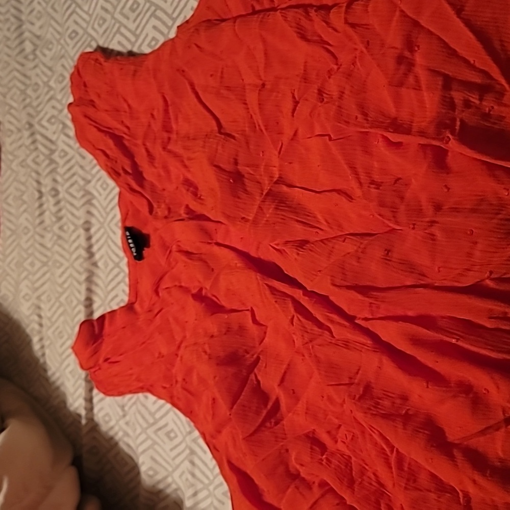 Blood orange clip dot tank from Torrid plus sized 2 2xl